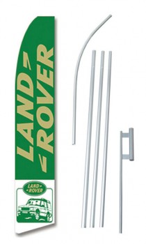Land Rover Tall Advertising Banner Flag Complete Sign Kit 2.5 feet wide